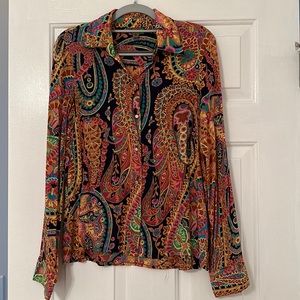 Farm Rio long sleeves blouse size S